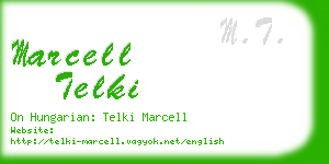 marcell telki business card